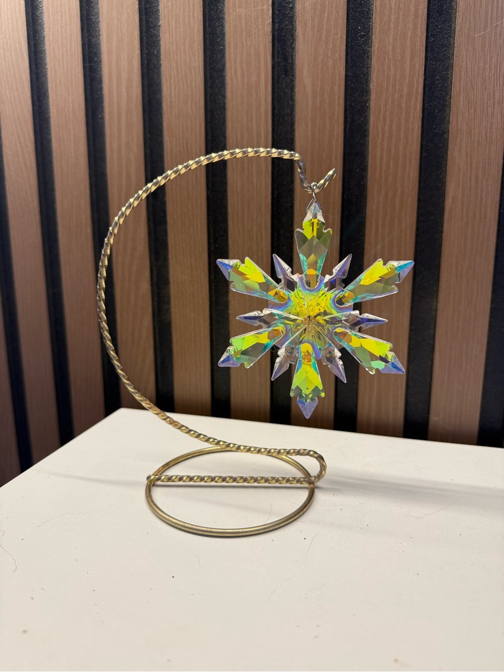 Disney frozen Crystal Snowflake Ornament - Iridescent
